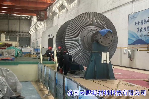 济南天盟乌鲁木齐汽轮机叶轮现场超音速喷涂.jpg 济南天盟乌鲁木齐汽轮机叶轮现场超音速喷涂.jpg