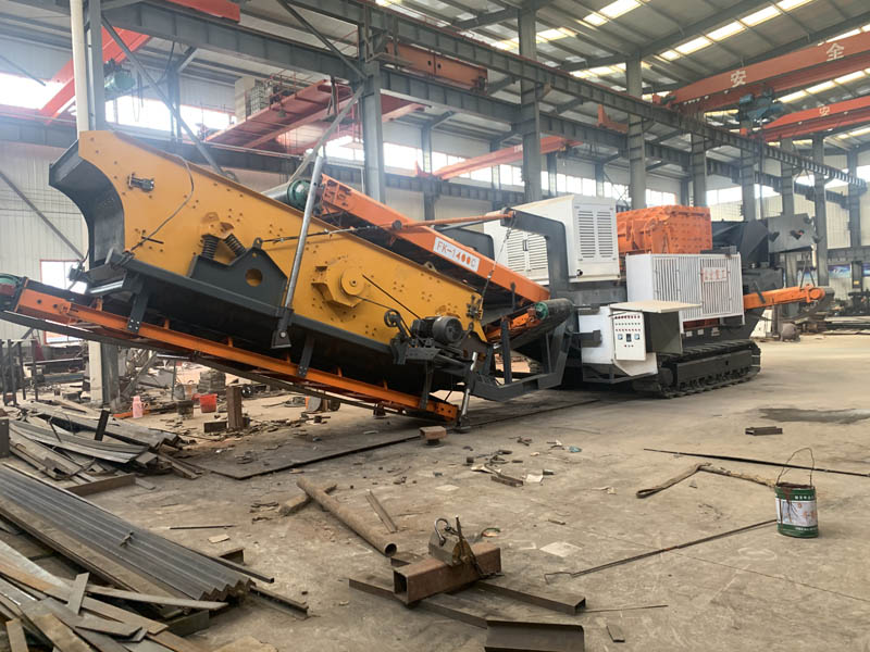 移动91香蕉国产在线观看筛分设备生产现场